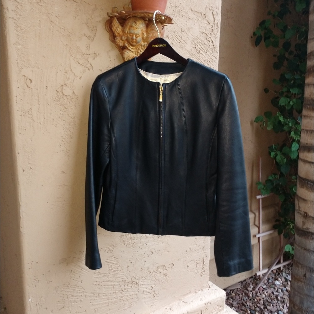 Bkack Leather Jacket